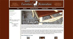Desktop Screenshot of donsfurniturerestoration.com